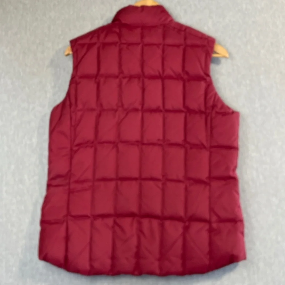 Mondetta Sport Puffer Vest Women’s Medium Maroon Quilted Down Fill Fleece Liner - Picture 11 of 13